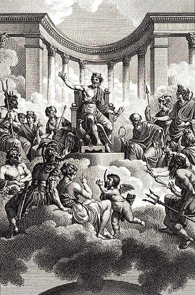 ギリシャ神話の神々の集合画（オリンポス十二神）