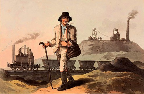 1814年 ミドルトン炭鉱の鉱夫